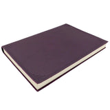 Amarcord Soft Leather Journal - purple, side view
