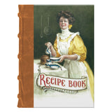 Bomo Art Recipe Book - Chef with "Recipe Book", Tan Spine
