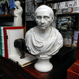 Brutus Marble Statue on shelf