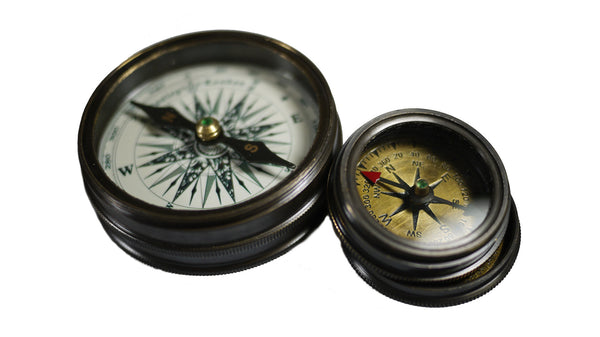 M.A & SONS 100 Years Calendar Brass Compass with Robert Frost Poem with Wooden Box M.A & SONS 100 Years Calendar Brass Compass with Robert Frost Poem with Wooden Box