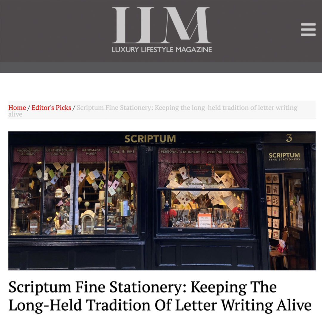 Scriptum is featured in Luxury Lifestyle Mag!