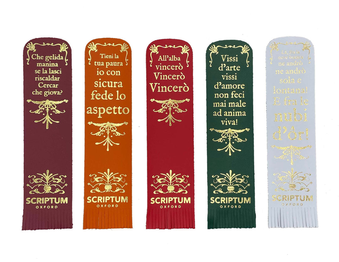 Scriptum Italian Leather Aria Bookmark