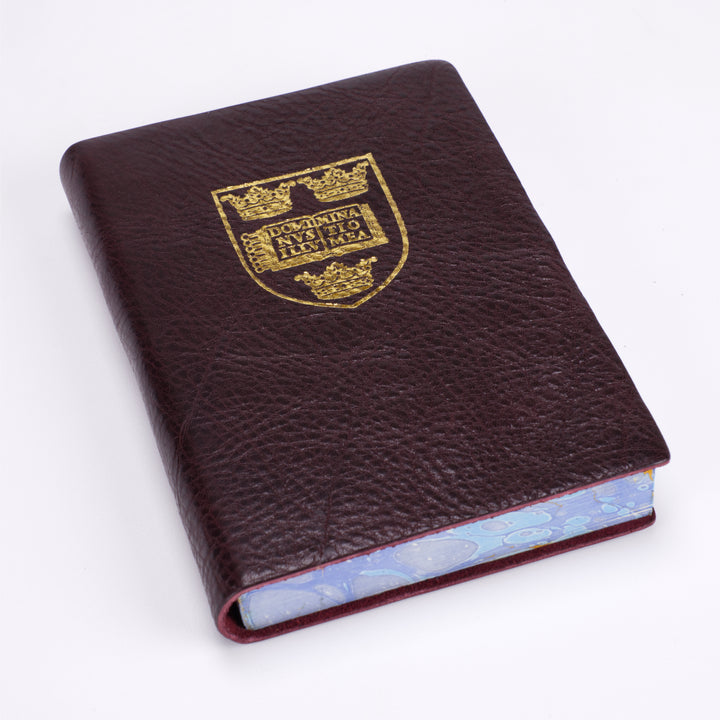Oxford University Crest Marbled Edge Journal