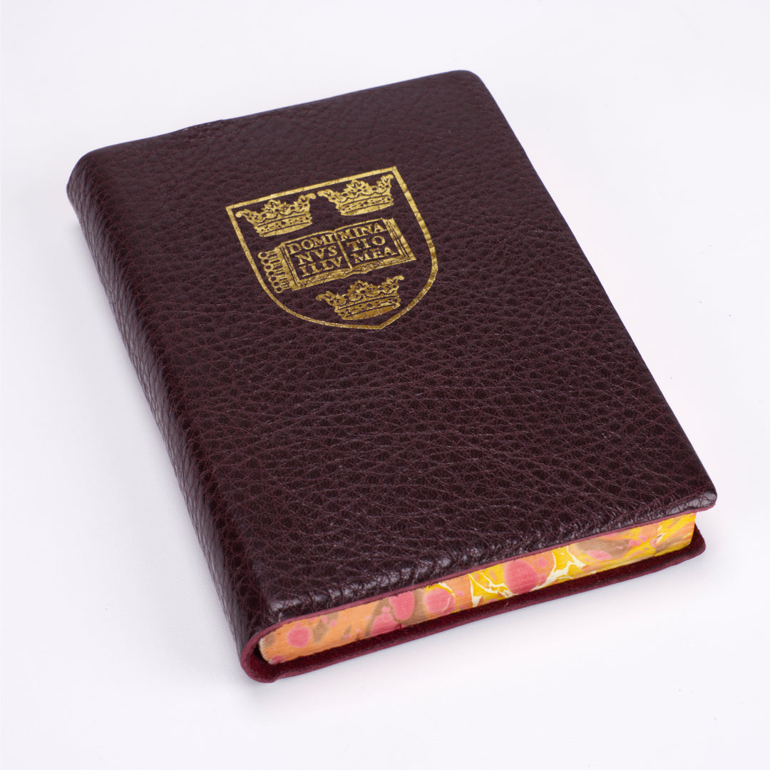 Oxford University Crest Marbled Edge Journal
