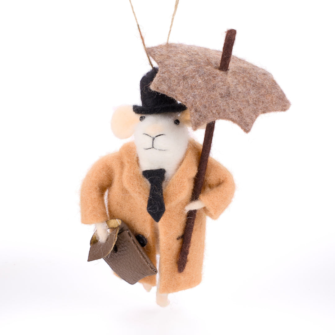 Business Woman with Umbrella