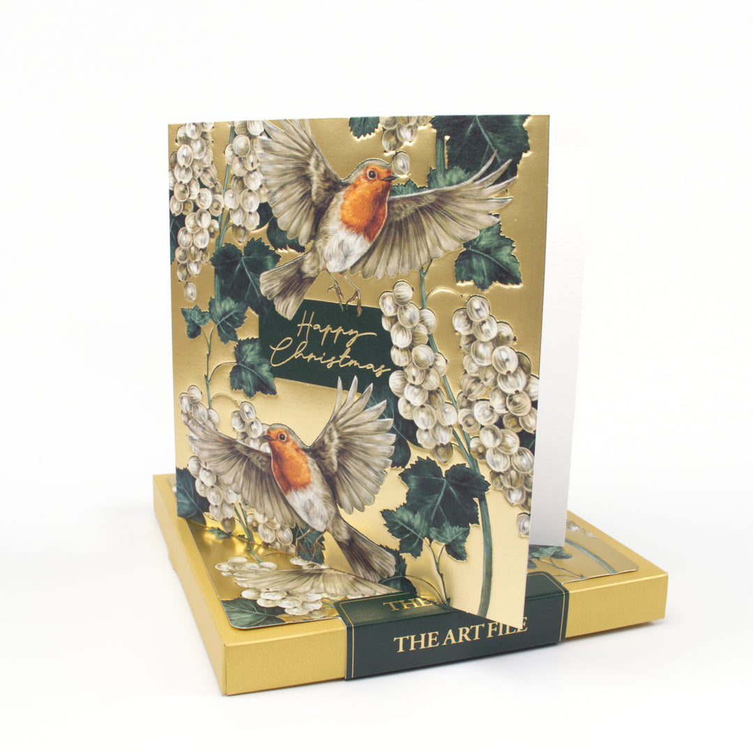 Boxed Embossed Christmas Cards