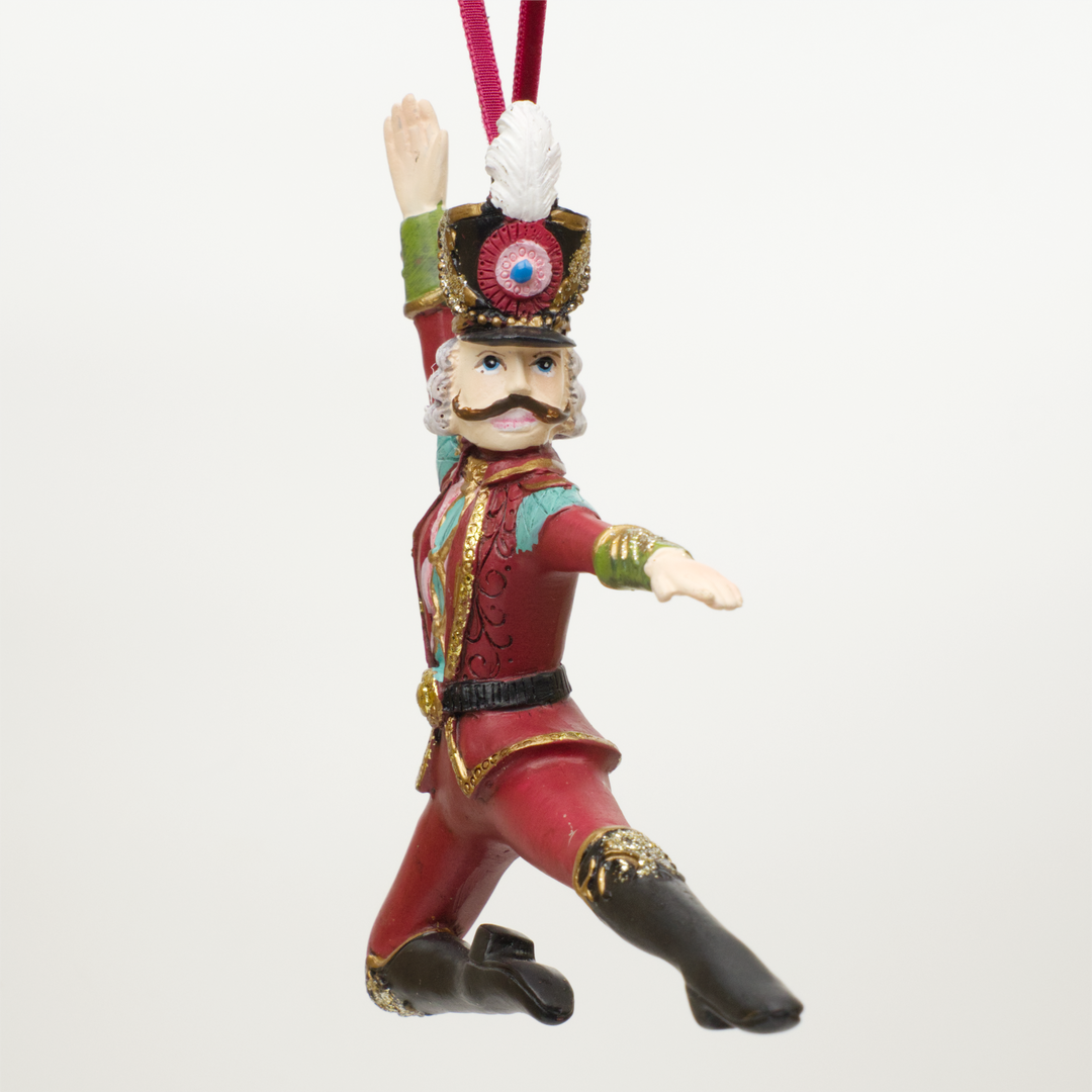 Hanging Christmas Nutcracker and Mouse Ballerinos