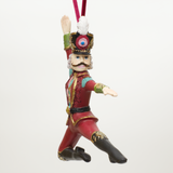 Hanging Christmas Nutcracker and Mouse Ballerinos
