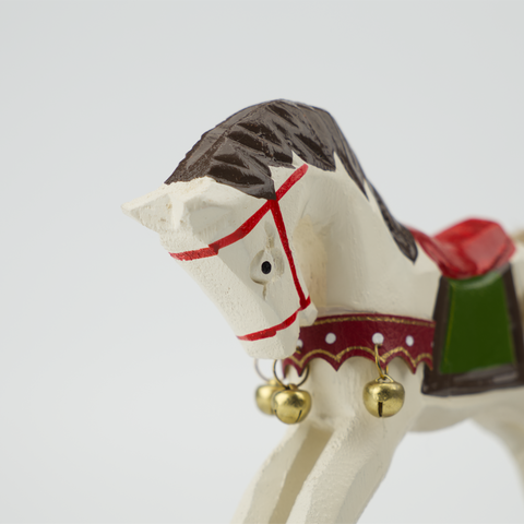 Teddy Bear Rocking Horse Christmas Decoration