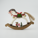 Teddy Bear Rocking Horse Christmas Decoration