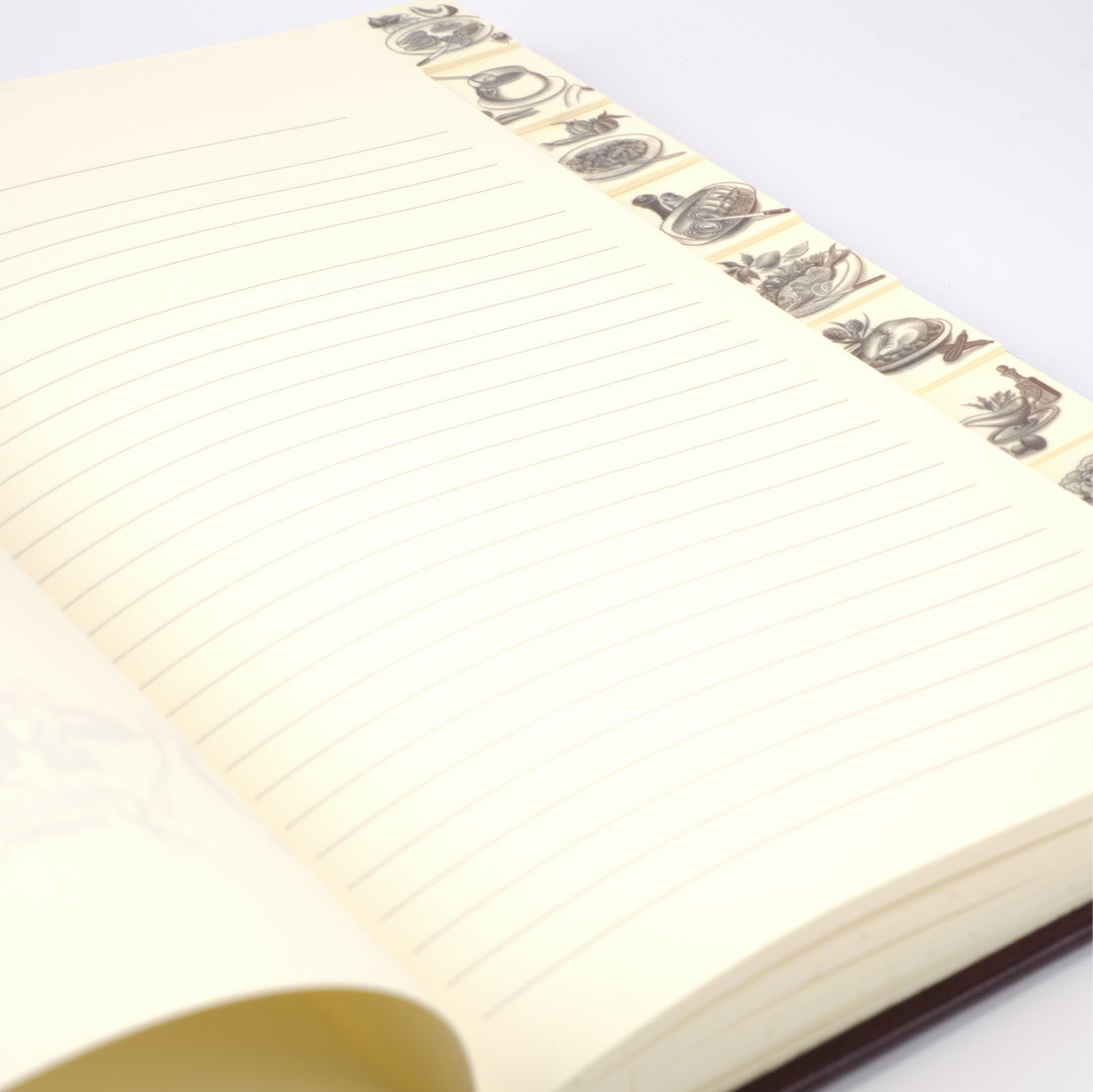Hardcover Italian Leather Recipe Journal