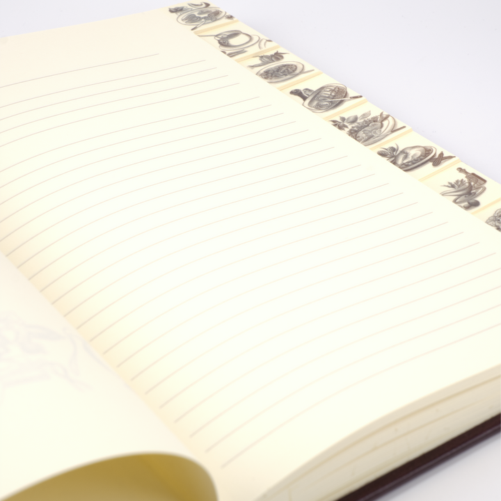 Hardcover Italian Leather Recipe Journal