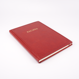 Hardcover Italian Leather Recipe Journal