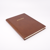 Hardcover Italian Leather Recipe Journal
