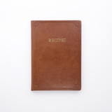 Hardcover Italian Leather Recipe Journal