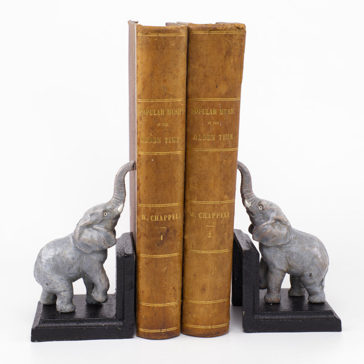Cast Iron Elephant Bookends