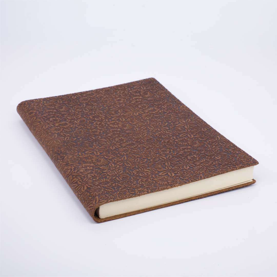 Medium Embossed Flower Journal