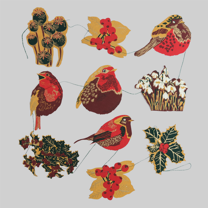 Hand Printed Festive Garlands