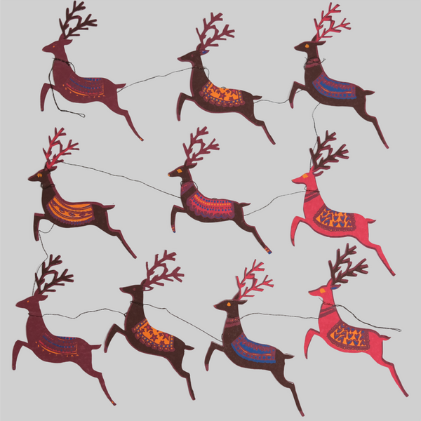 Hand Printed Festive Garlands