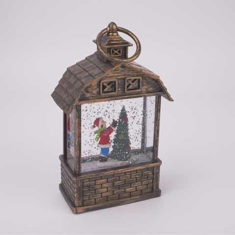Illuminated Lantern Snow Globe