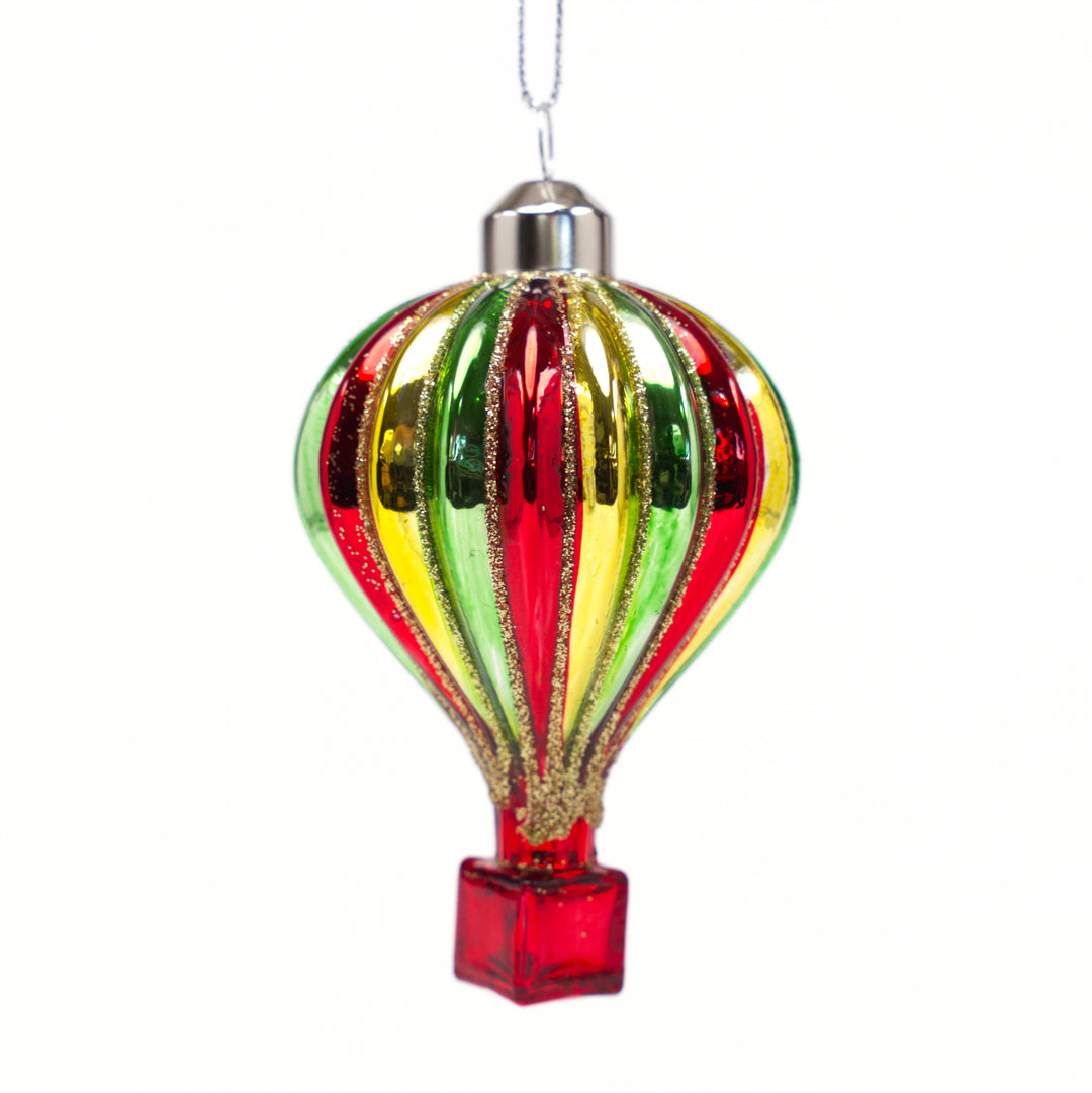 Hanging Multicoloured Glass Balloon Bauble