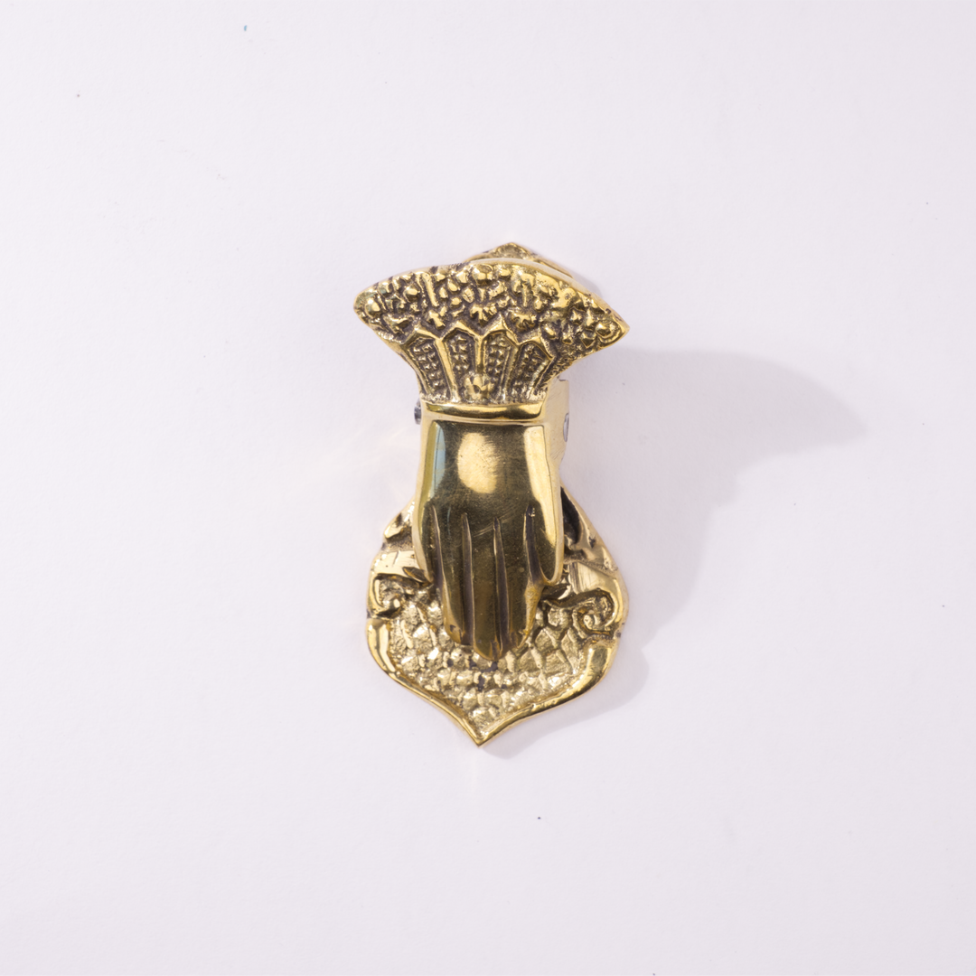 Brass Hand Paper Clip