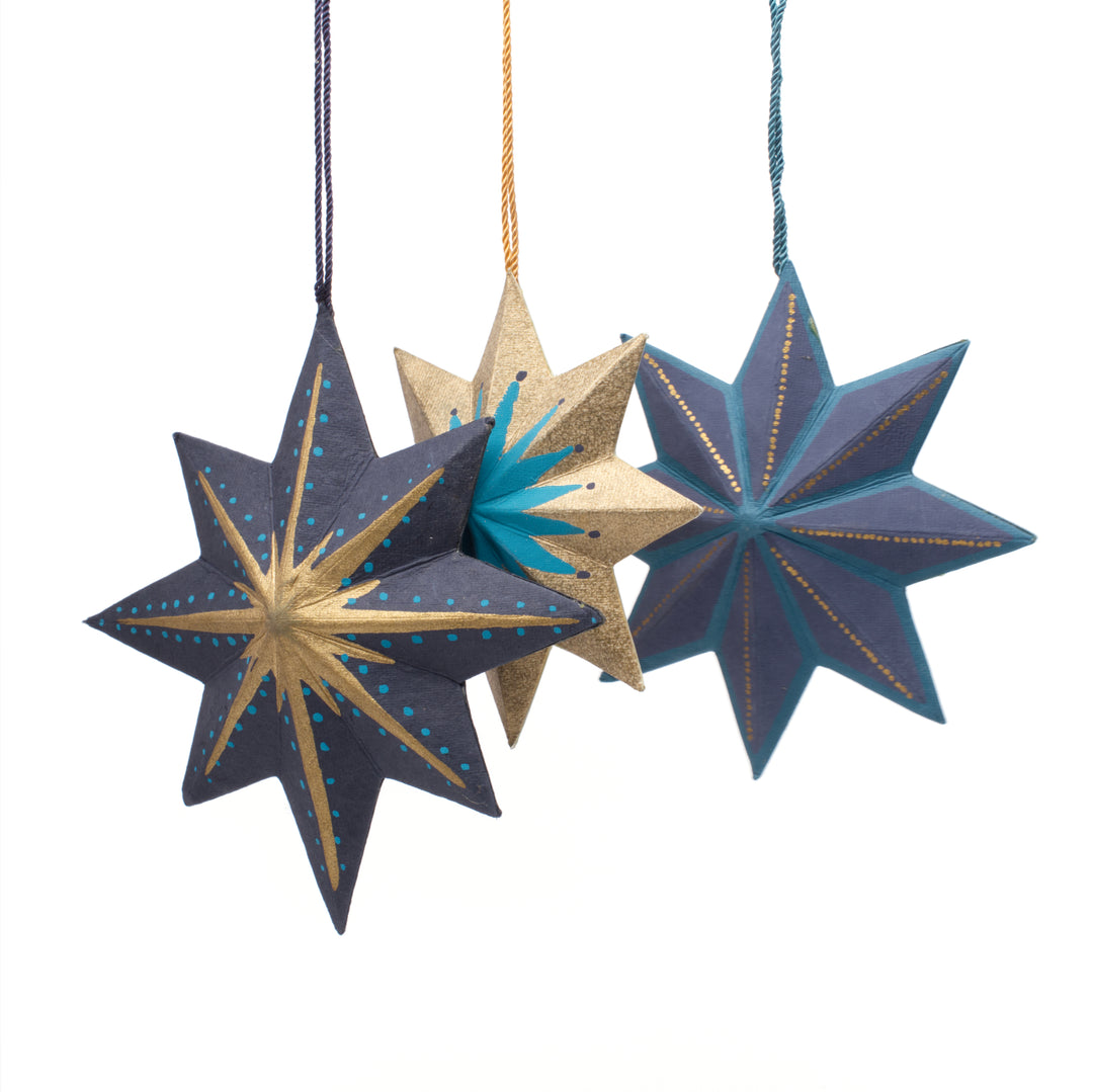 East End Press Star Hanging Ornaments