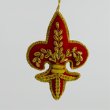 Velvet Fleur de Lys Hanging Decoration