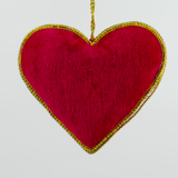 Velvet Heart Hanging Decoration