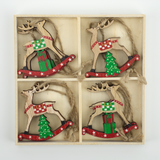 Hanging Rocking Reindeer Decorations