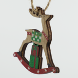 Hanging Rocking Reindeer Decorations
