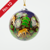 Hand-painted Lacquered Baubles from Kashmir