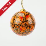 Hand-painted Lacquered Baubles from Kashmir