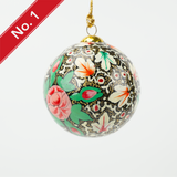 Hand-painted Lacquered Baubles from Kashmir