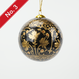 Hand-painted Lacquered Baubles from Kashmir