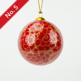 Hand-painted Lacquered Baubles from Kashmir