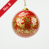 Hand-painted Lacquered Baubles from Kashmir