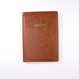 Hardcover Italian Leather Recipe Journal
