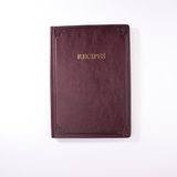 Hardcover Italian Leather Recipe Journal