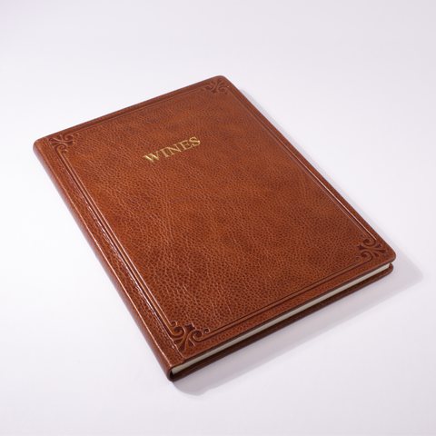 Hardcover Italian Leather Wine Journal