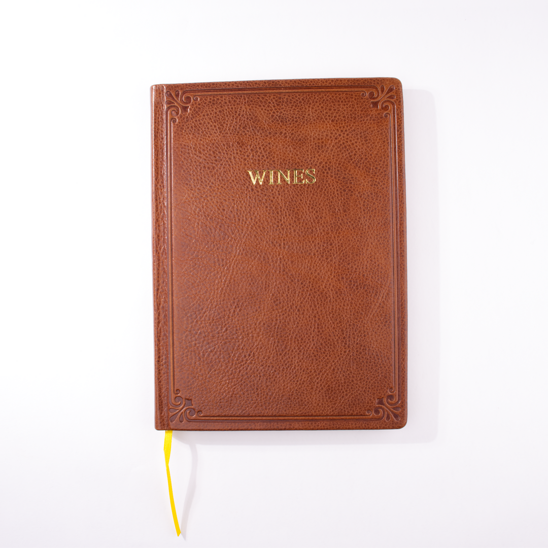 Hardcover Italian Leather Wine Journal