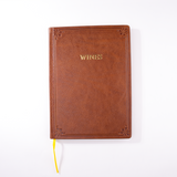 Hardcover Italian Leather Wine Journal