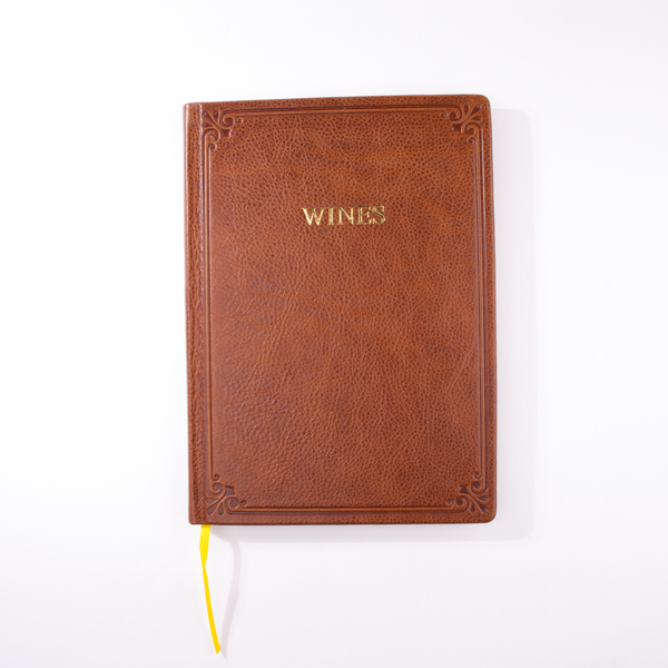 Hardcover Italian Leather Wine Journal