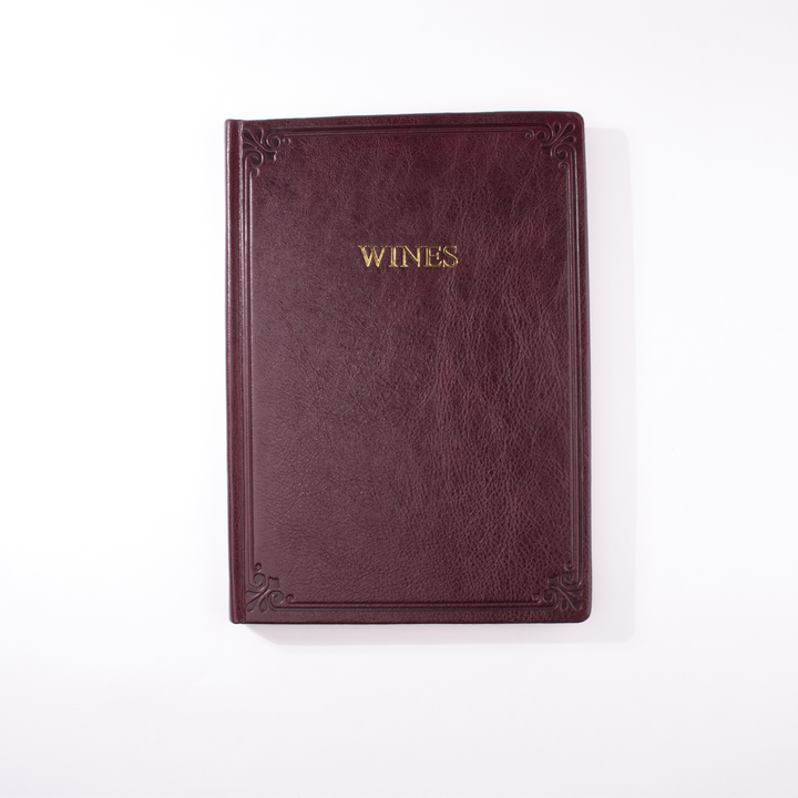 Hardcover Italian Leather Wine Journal