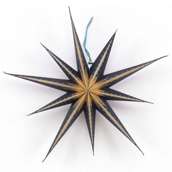 East End Press Folded Star Hanging Ornaments - Set of Three