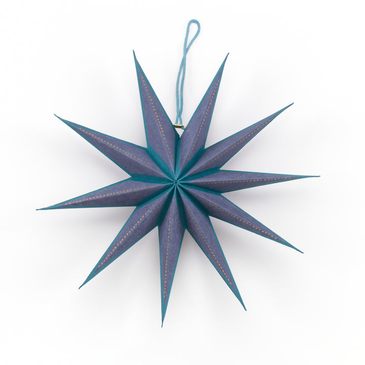 East End Press Folded Star Hanging Ornaments - Set of Three
