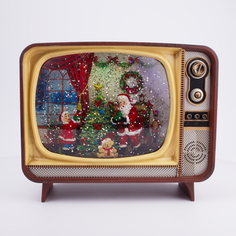 Musical Illuminated Television Snow Globe