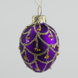 Colourful Sparkling Teardrop Baubles