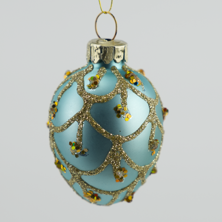 Colourful Sparkling Teardrop Baubles