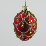 Colourful Sparkling Teardrop Baubles